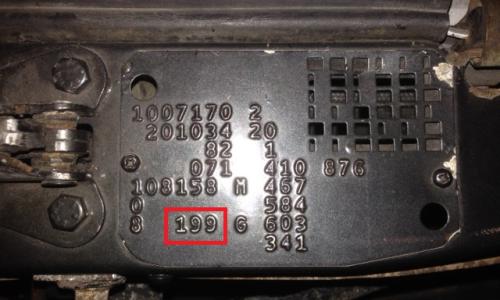 190E 2.3 paint and options plate.JPG