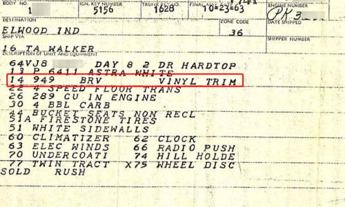 1964 Studebaker Daytona Production order trim code vinyl copy.png