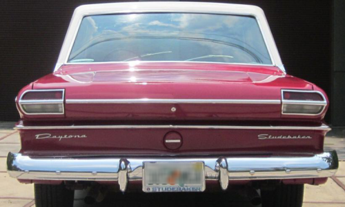 1965 STudebaker Red Sports Sedan rear image copy.png
