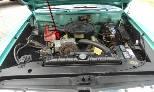 1965 Studebaker Daytona Sports Sedan air-conditioning compressor.png