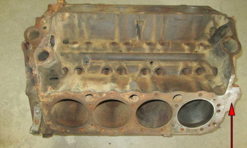 1966 Studebaker Daytona 283 V8 Mckinnon engine number stamping location (1).png