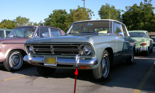 1966 Studebaker Daytona Sports Sedan with front over riders.png