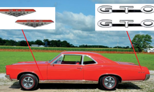 1967 Pontiac GTO badges.png
