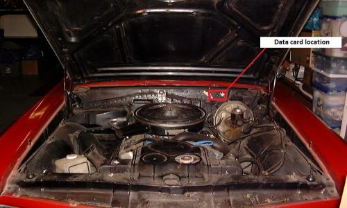 1967 Pontiac GTO engine bay Data card location 2.jpg