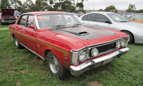 1969 - 1970 XW Ford Falcon GT HO Track Red paint image .png