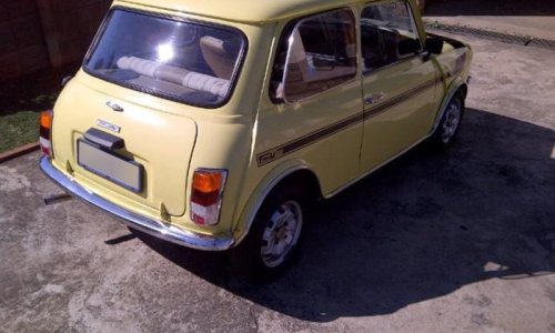 1979 Leyland Mini GTS rear yellow image.png