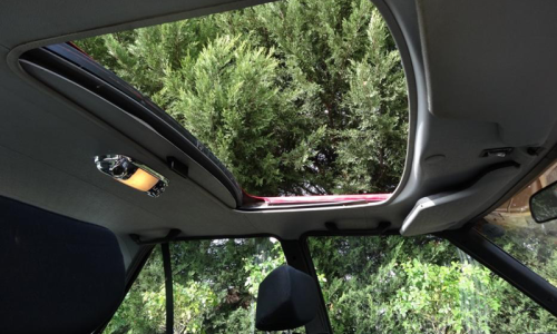 1981 Ford Falcon XD ESP Red original V8 interior image sunroof (1).png