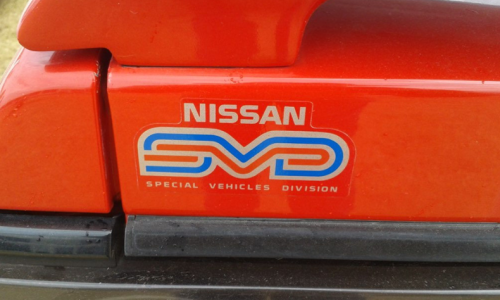 1989 1990 Nissan Skyline R31 GTS2 SVD Silhouette rear trunk SVD decal.png