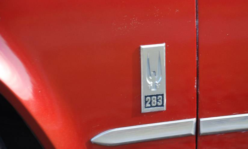 283ci engine fender badge 1966 Studebaker.png