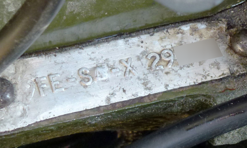 970cc Morris Cooper S engine number 9FE-SA-X.png