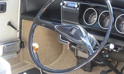 Australian Leyland Clubman GT steering wheel and dashboard.jpg