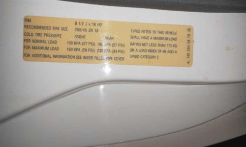 Australian Mercedes 140 coupe 18 inch wheel sticker in door sill image.jpg