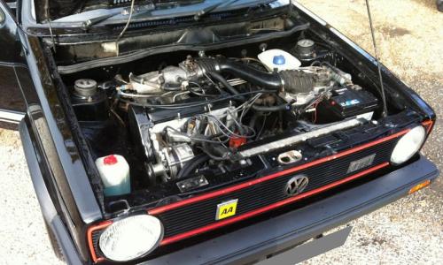 Black Golf GTI MK1 1.8 engine bay.jpg