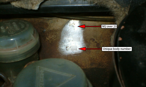 Body number on firewall Australian Clubman GT Mini.png