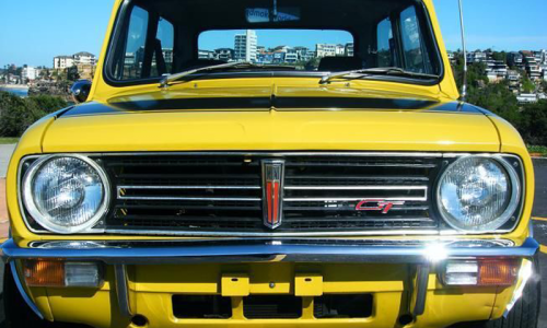 Bold as Brass Yellow Leyland Mini Clubman GT Australia.png