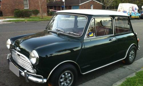 British Racing Green MK1 Morris Mini Cooper S Australia.jpg