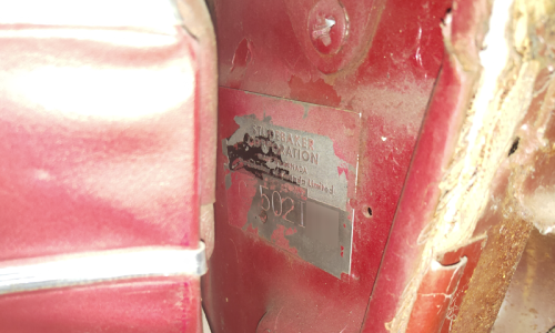 Canadian VIN plate Serieal Number Studebaker Daytona 1964.png