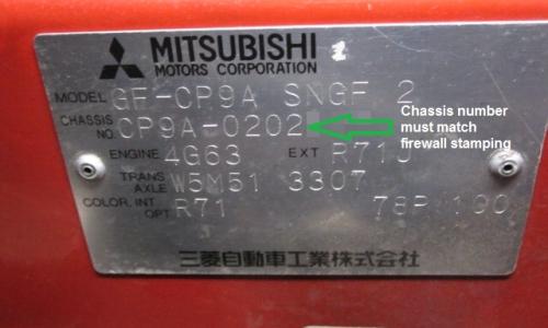 Chassis ID plate - Chassis Number TME Evo.jpg