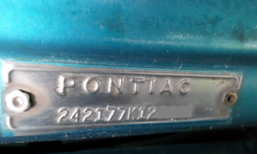 Chassis plate 1967 Pontiac GTO.png