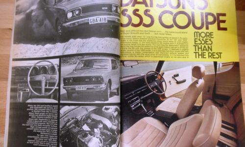 December 1972 Wheels magazine datsun 180B SSS coupe Australia (2).jpg
