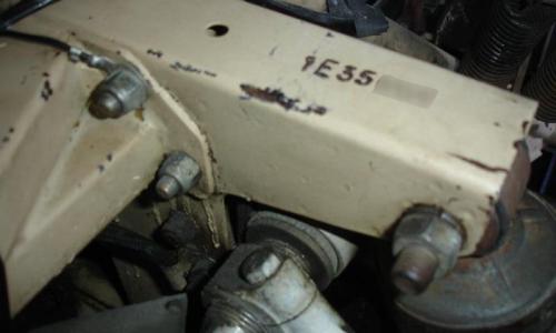 E-Type Series 1.5 1968 car number stamping 1E35 on frame.jpg