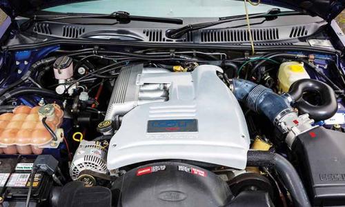 EB Falcon GT Ford engine bay 5.0l V8.jpg