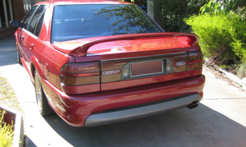 Ford Falcon EB GT Cardinal Red paint code G5 image rear.png
