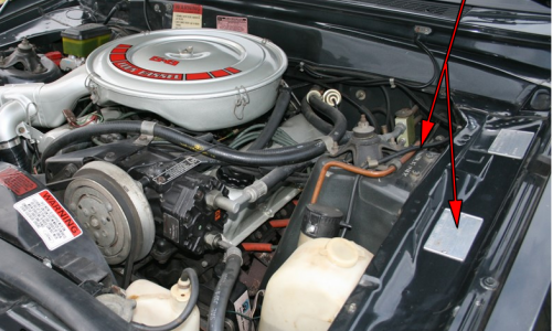 Ford XE ESP Ghia Serial Number location engine bay data plate.png