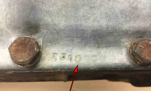 Gearbox number stamped on flange edge E-Type 1968.png