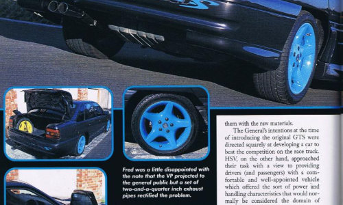 HSV VP GTS magazine article spy catcher blue trim VP 1992 GTS (3).png