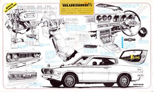 Japanese brochure Datsun 180B SSS Bluebird hardtop coupe (4).jpg