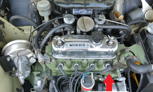 Late 1970 Cooper S engine bay engine number location.png