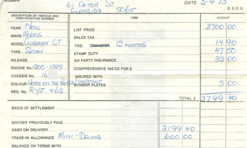 Leyland Mini Clubman GT Australia purchase receipt (1).png