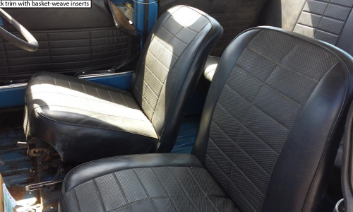 Leyland Mini Clubman GT black seats Australia trim.png