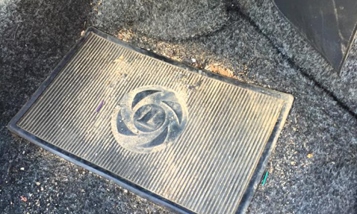 Leyland Mini GTS carpet heel pad.png