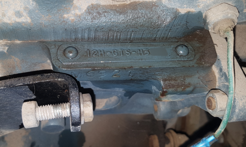 Leyland Mini GTS engine number tag.png