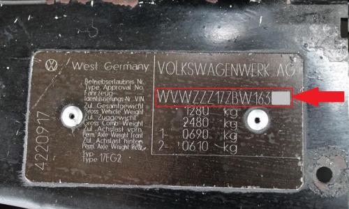 MK1 Golf GTI Chassis VIN plate.JPG