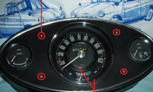 MK1 central dash cluster Morris Cooper S.jpg