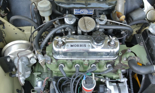 MK2 Morris Cooper S Australia 1970 engine bay 1970.png