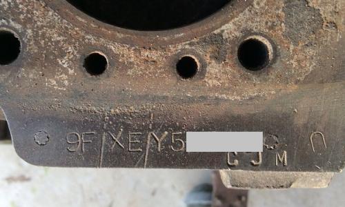 MK2 Morris Cooper S engine number stamping Australia.jpg