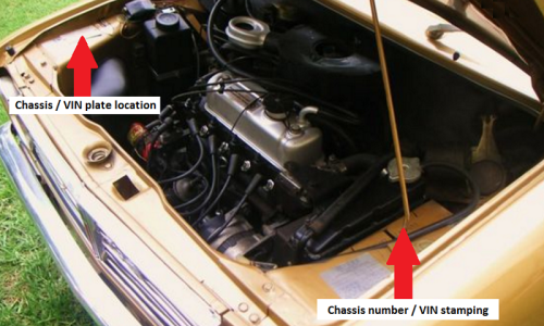 Mini 1275LS chassis number location.png