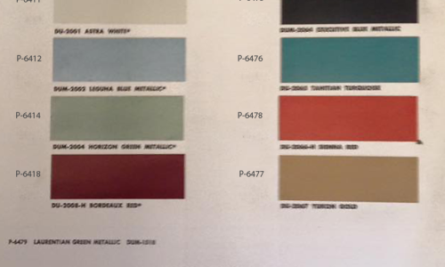 Original paint colour chip charts for 1965 Studebaker (1).png