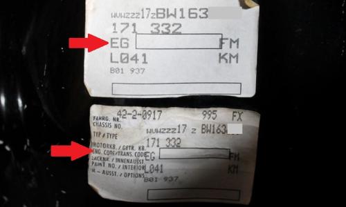 Paint and build sticker confirming EG engine type GTI Golf MK1.jpg