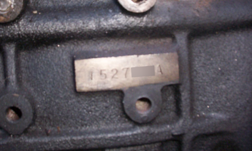 RB30 engine number location GTS1 skyline.png