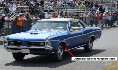 Red plastic Fender liners 1966 Pontiac GTO.jpg