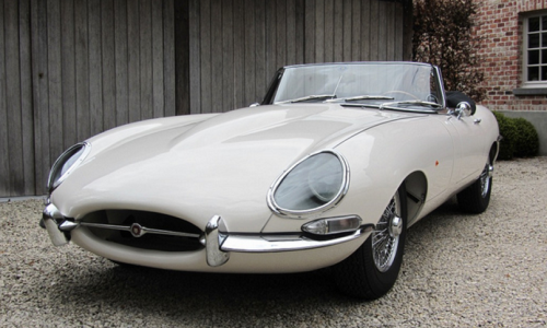 Series 1 E-Type Jaguar XKE Cream paint.png