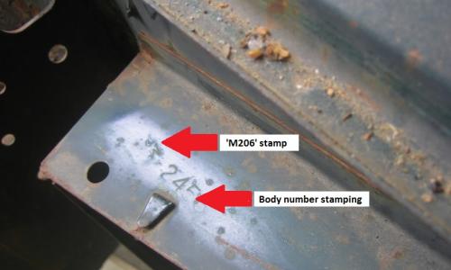 Stamping chassis number MK1 Australian Cooper S.jpg