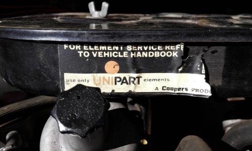 Unipart air filter Leyland Mini GTS.jpg