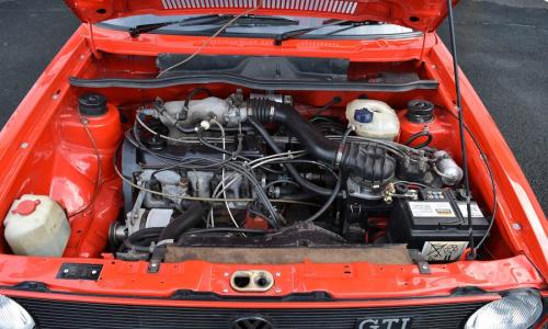 VW Golf MK1 GTI engine bay red 1.6.JPG