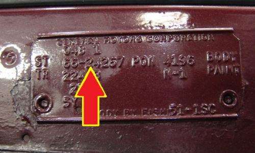 Vehicle data plate 1966 Pontiac GTO.jpg